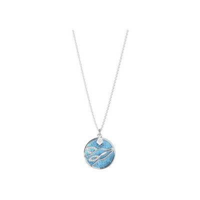 Collier Harry Potter X Les Georgettes Patronus Biche en laiton finition argentée, 20 mm