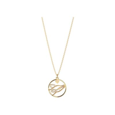 Collier Harry Potter X Les Georgettes Patronus Biche en laiton finition dorée, 20 mm