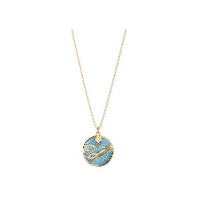 Collier Harry Potter X Les Georgettes Patronus Biche en laiton finition dorée, 20 mm