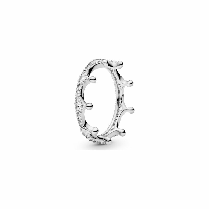 Bague Pandora Signature couronne scintillante en argent et oxyde de zirconium, taille 50