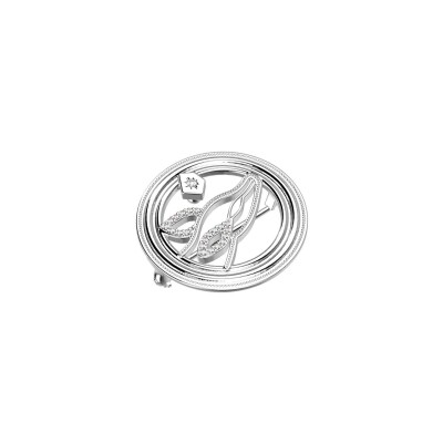 Broche Harry Potter X Les Georgettes Patronus Biche en laiton finition argentée, 20 mm