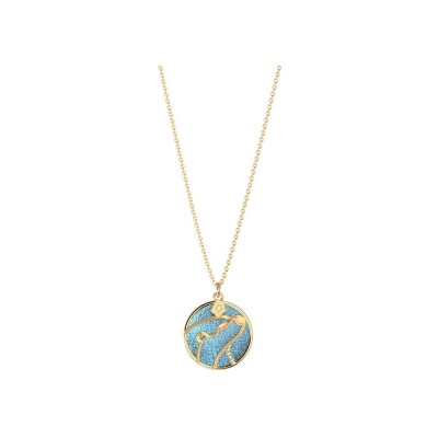 Collier Harry Potter X Les Georgettes Patronus Loutre en laiton finition dorée, 20 mm