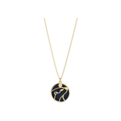 Collier Harry Potter X Les Georgettes Patronus Loutre en laiton finition dorée, 20 mm