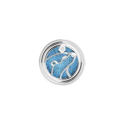 Broche Harry Potter X Les Georgettes Patronus Loutre en laiton finition argentée, 20 mm