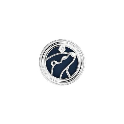 Broche Harry Potter X Les Georgettes Patronus Loutre en laiton finition argentée, 20 mm