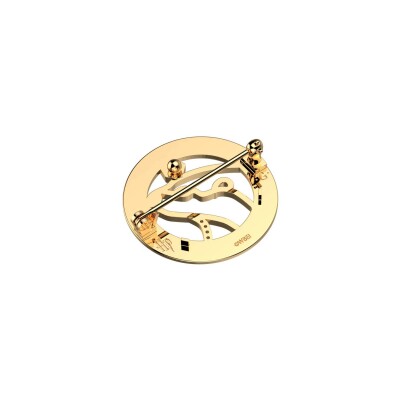 Broche Harry Potter X Les Georgettes Patronus Loutre en laiton finition dorée, 20 mm