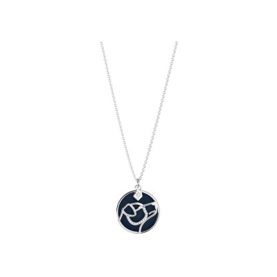Collier Harry Potter X Les Georgettes Patronus Chien en laiton finition argentée, 20 mm