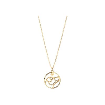 Collier Harry Potter X Les Georgettes Patronus Chien en laiton finition dorée, 20 mm