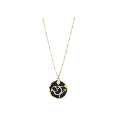 Collier Harry Potter X Les Georgettes Patronus Chien en laiton finition dorée, 20 mm