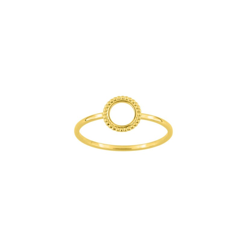 Bague familiale Riviera de trois à sept pierres de naissance anneau dévié  en or jaune 10k