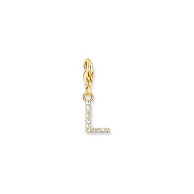 Pendentif Thomas Sabo Charm Club en argent, plaqué or et oxyde de zirconium
