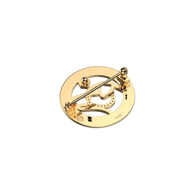 Broche Harry Potter X Les Georgettes Patronus Chien en laiton finition dorée, 20 mm