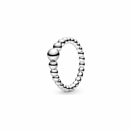 Bague Purely Pandora fil de perles en argent, taille 54