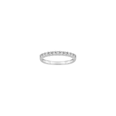 Alliance en or blanc et diamant 0.11ct