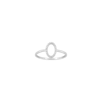 Bague en or blanc et diamant 0.07ct