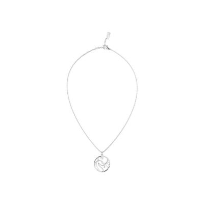 Collier Harry Potter X Les Georgettes Patronus Phoenix en laiton finition argentée, 20 mm