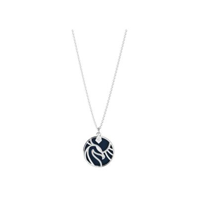 Collier Harry Potter X Les Georgettes Patronus Phoenix en laiton finition argentée, 20 mm