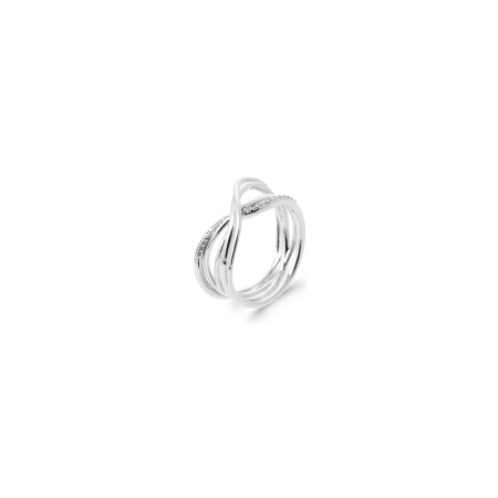 Bague en argent et oxyde de zirconium