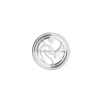 Broche Harry Potter X Les Georgettes Patronus Phoenix en laiton finition argentée, 20 mm