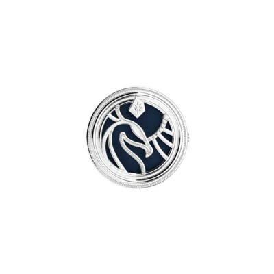 Broche Harry Potter X Les Georgettes Patronus Phoenix en laiton finition argentée, 20 mm