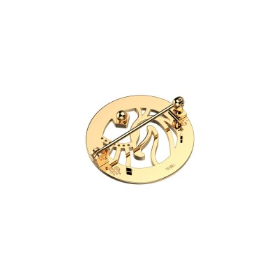 Broche Harry Potter X Les Georgettes Patronus Phoenix en laiton finition dorée, 20 mm