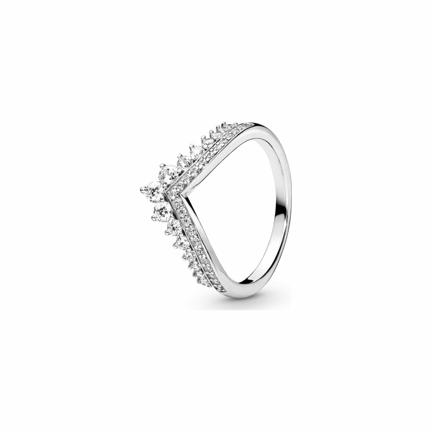 Bague Pandora Wish vœu princesse en argent et oxyde de zirconium, taille 54