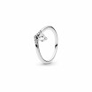 Bague Pandora Wish chevron classique en argent et oxyde de zirconium, taille 52