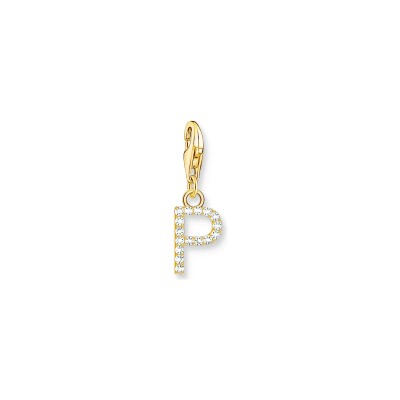 Pendentif Thomas Sabo Charm Club en argent, plaqué or et oxyde de zirconium