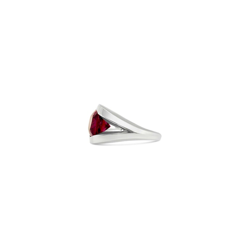 Bague Vaneste en or blanc et tourmaline rose