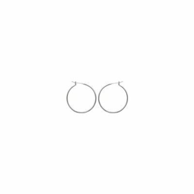 Boucles d'oreilles créoles en argent