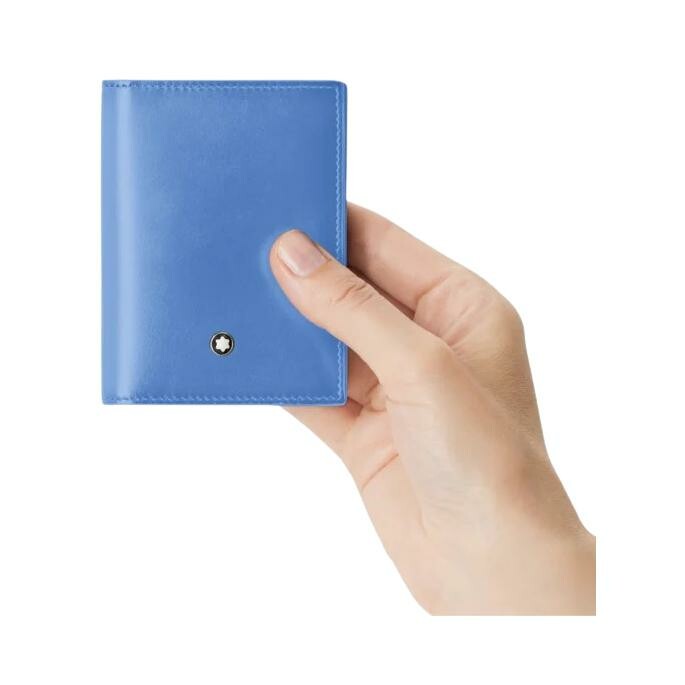 Porte-cartes Montblanc Meisterstück en cuir bleu