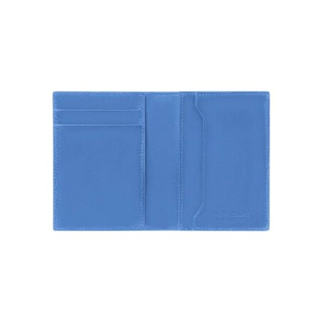 Porte-cartes Montblanc Meisterstück en cuir bleu