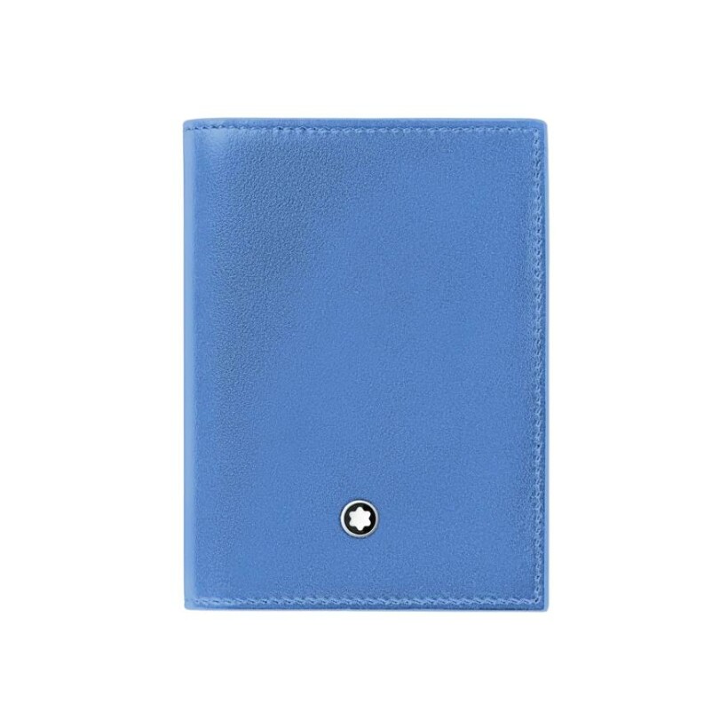 Porte-cartes Montblanc Meisterstück en cuir bleu