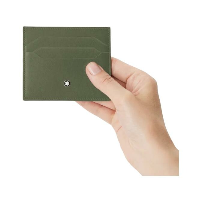 Porte-cartes Montblanc Meisterstück en cuir vert