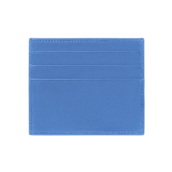 Porte-cartes Montblanc Meisterstück en cuir bleu