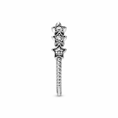 Bague Pandora Passions étoiles célestes en argent et oxyde de zirconium, taille 54