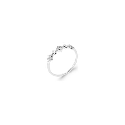 Bague en argent et oxyde de zirconium