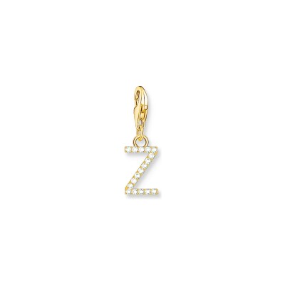 Pendentif Thomas Sabo Charm Club en argent, plaqué or et oxyde de zirconium