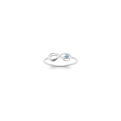 Bague en argent et pierre synthétique