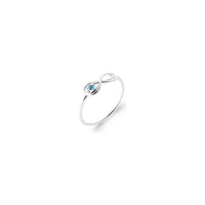 Bague en argent et pierre synthétique