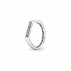 Bague Pandora Signature empilable barre scintillante en argent et oxyde de zirconium, taille 54