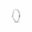 Bague Pandora Signature empilable barre logo en argent, taille 54