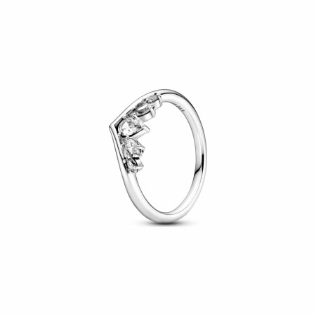 Bague Pandora Wish chevron poire & marquise scintillante en argent et oxyde de zirconium, taille 54