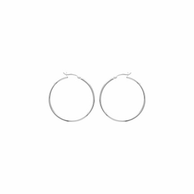 Boucles d'oreilles créoles en argent