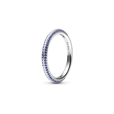 Bague Pandora Me Pavée Bleue en argent, taille 54