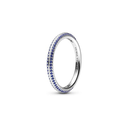 Bague Pandora Me Pavée Bleue en argent, taille 56