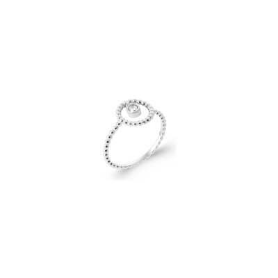 Bague en argent et oxyde de zirconium