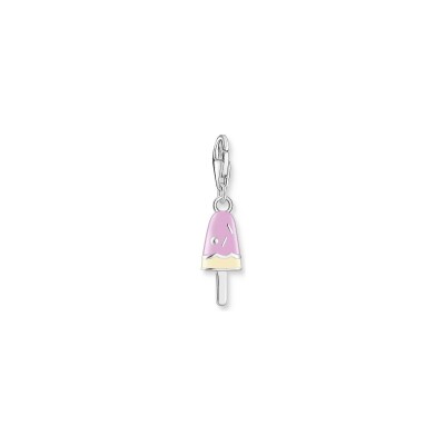 Pendentif Thomas Sabo Charm Club en argent, email et oxyde de zirconium