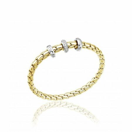 Bracelet CHIMENTO Stretch Spring en or jaune, or blanc et diamants