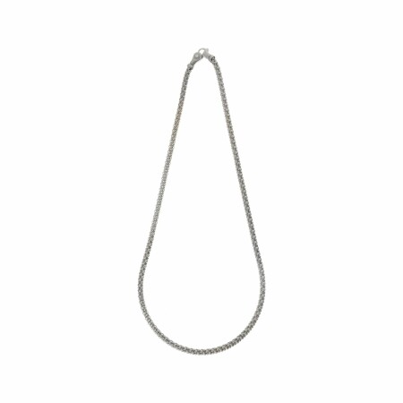 Collier Chimento Melograno en or gris et diamant, 50cm